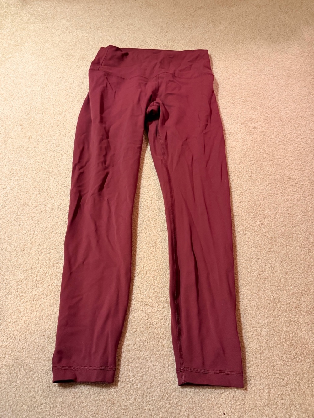 lululemon athletica Burgundy wunder train Leggings